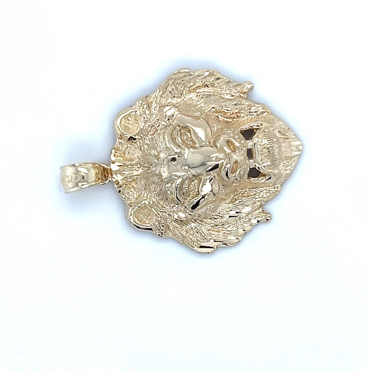 10K Yellow Gold Lion's Head Pendant; 2.2g