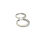 14K White Gold Diamond Hoop Earrings; 5.6g; 2.0CTW