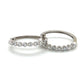 14K White Gold Diamond Hoop Earrings; 5.6g; 2.0CTW