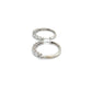 14K White Gold Diamond Hoop Earrings; 5.6g; 2.0CTW