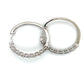 14K White Gold Diamond Hoop Earrings; 5.6g; 2.0CTW