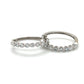 14K White Gold Diamond Hoop Earrings; 5.6g; 2.0CTW