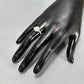 14K White Gold Diamond Lady's Fashion Ring; 3g; Size 9.5