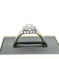 14K White Gold Diamond Lady's Fashion Ring; 3g; Size 9.5