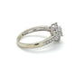 14K White Gold Diamond Lady's Fashion Ring; 3g; Size 9.5