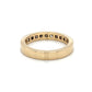 14K Yellow Gold Diamond Lady's Wedding Band; 3.6g; Size 6