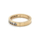 14K Yellow Gold Diamond Lady's Wedding Band; 3.6g; Size 6