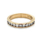 14K Yellow Gold Diamond Lady's Wedding Band; 3.6g; Size 6
