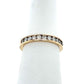 14K Yellow Gold Diamond Lady's Wedding Band; 3.6g; Size 6