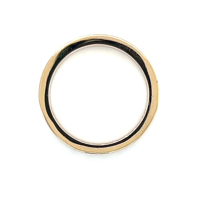 14K Yellow Gold Diamond Lady's Wedding Band; 3.6g; Size 6