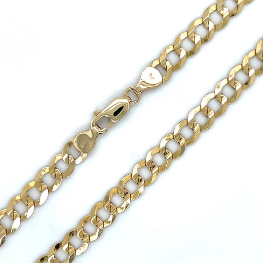 10K Yellow Gold 24" Curb Chain; 16.7g
