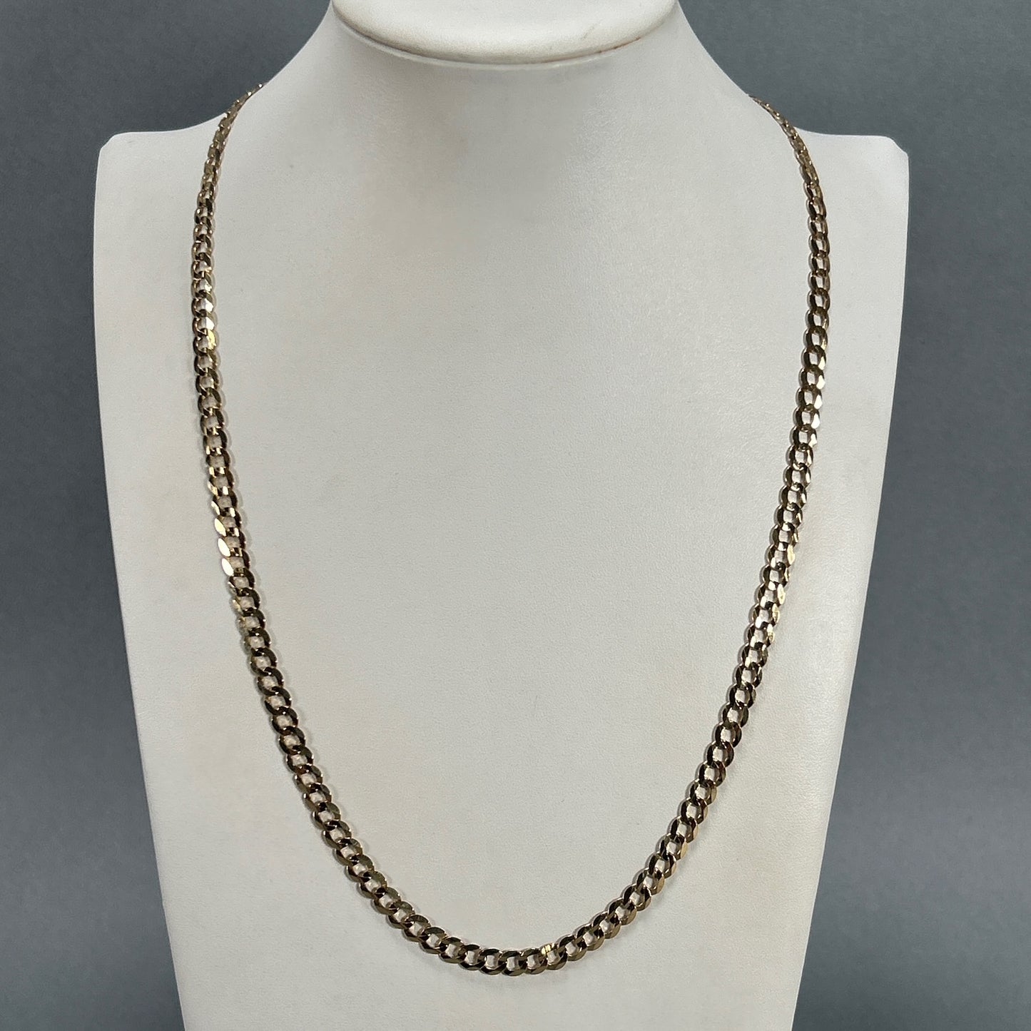 10K Yellow Gold 24" Curb Chain; 16.7g