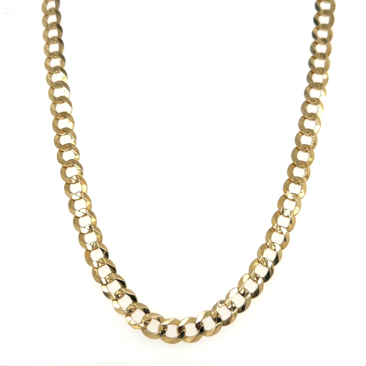 10K Yellow Gold 24" Curb Chain; 16.7g