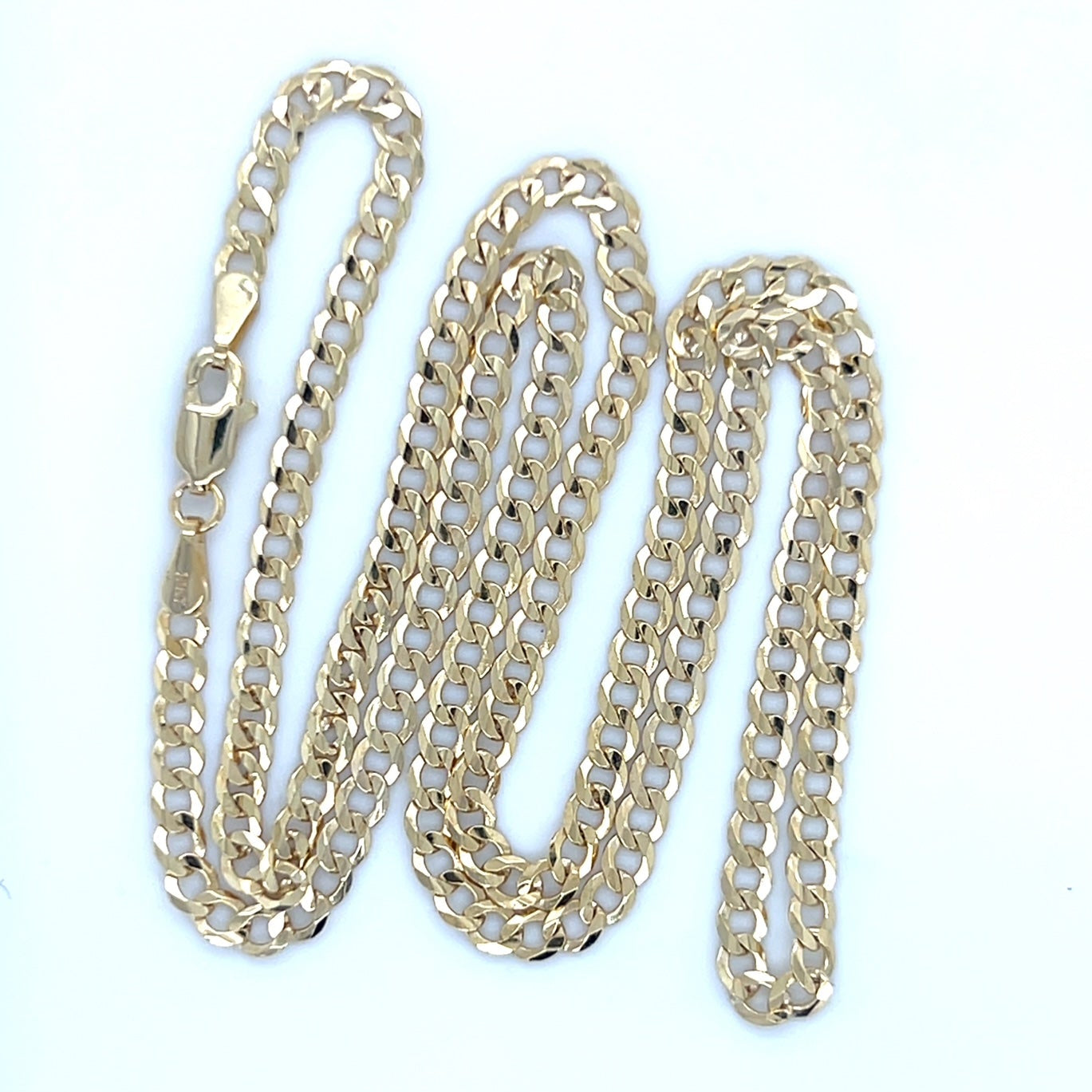 10k Yellow Gold 18" Curb Chain; 4.5g