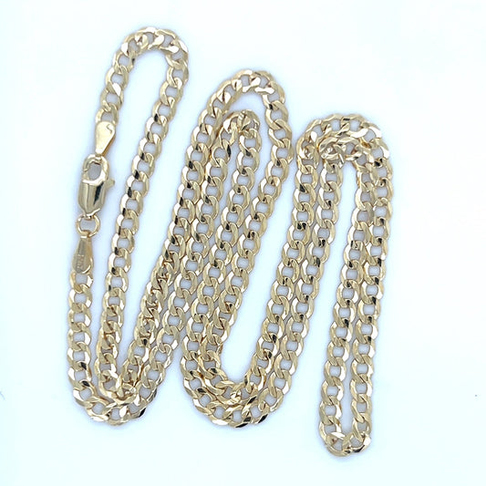 10k Yellow Gold 18" Curb Chain; 4.5g