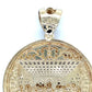 10K Yellow Gold Last Supper Circular Pendant; 7g