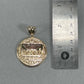 10K Yellow Gold Last Supper Circular Pendant; 7g