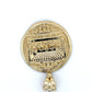 10K Yellow Gold Last Supper Circular Pendant; 7g