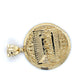 10K Yellow Gold Last Supper Circular Pendant; 7g