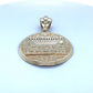 10K Yellow Gold Last Supper Circular Pendant; 7g