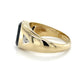 10K Yellow Gold Diamond & Onyx Gentleman's Ring; Size 11