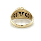 10K Yellow Gold Diamond & Onyx Gentleman's Ring; Size 11