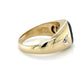 10K Yellow Gold Diamond & Onyx Gentleman's Ring; Size 11