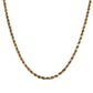 10K Yellow Gold 18" Rope Chain; 7.5g