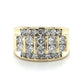 10K Yellow Gold Diamond Gentleman's Ring; Size 10