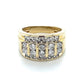 10K Yellow Gold Diamond Gentleman's Ring; Size 10