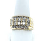 10K Yellow Gold Diamond Gentleman's Ring; Size 10