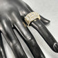 10K Yellow Gold Diamond Gentleman's Ring; Size 10