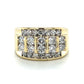 10K Yellow Gold Diamond Gentleman's Ring; Size 10
