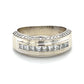 14K White Gold Diamond Lady's Ring; Size 8
