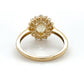 14K Yellow Gold Lady's Diamond & Stone Accent Ring; Size 7