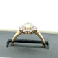 14K Yellow Gold Lady's Diamond & Stone Accent Ring; Size 7