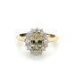 14K Yellow Gold Lady's Diamond & Stone Accent Ring; Size 7