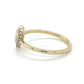 10K Yellow Gold Diamond Lady's Heart Ring; Size 7