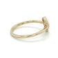 10K Yellow Gold Diamond Lady's Heart Ring; Size 7