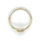 10K Yellow Gold Diamond Lady's Heart Ring; Size 7