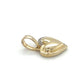 10K Yellow Gold Diamond Heart Pendant; 0.05CTW; 1.3g
