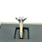 14K Yellow Gold Diamond Lady's Solitaire Ring; Size 14