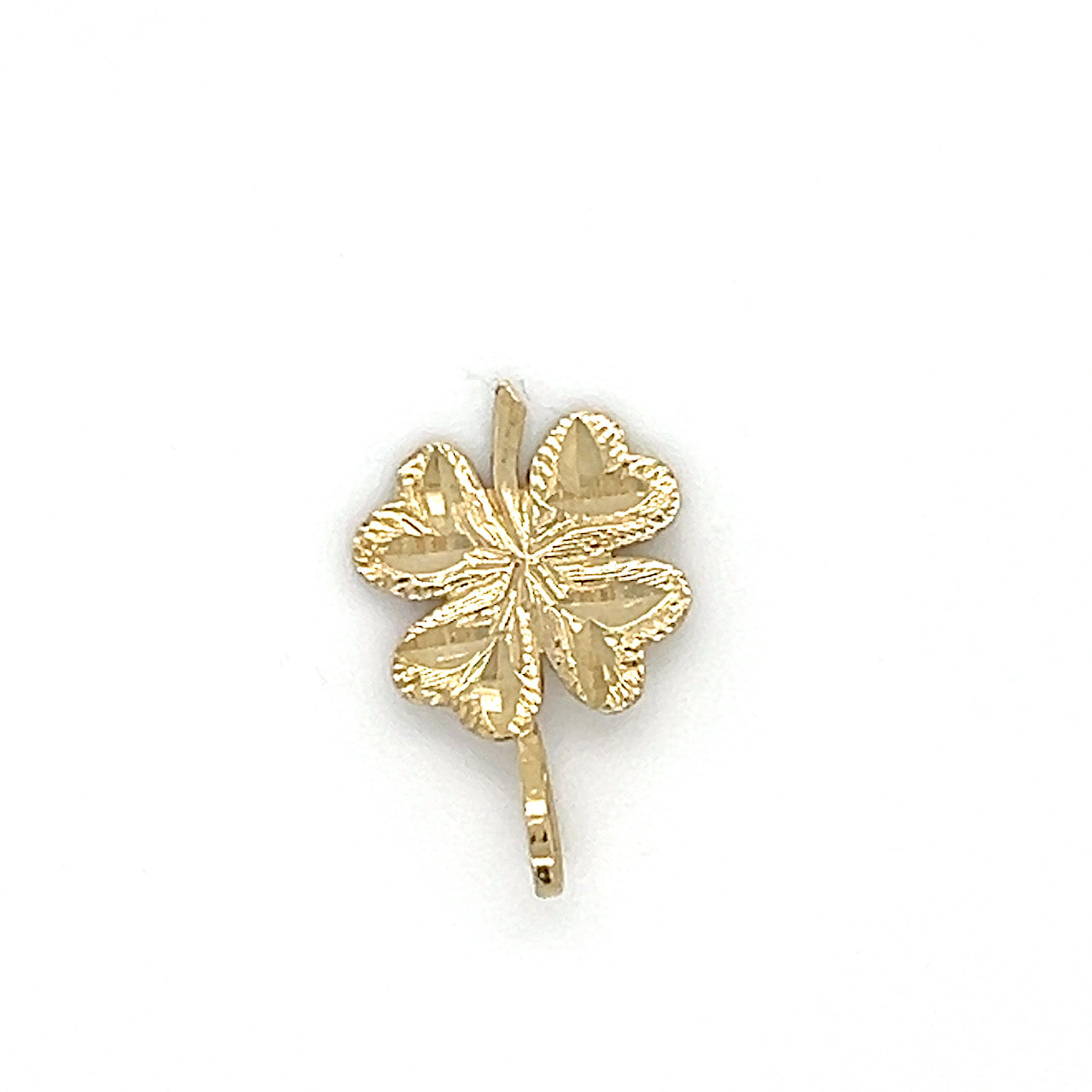 10K Yellow Gold Clover Pendant; 0.4g