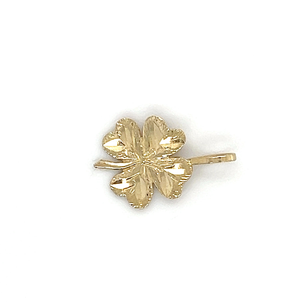 10K Yellow Gold Clover Pendant; 0.4g