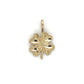 10K Yellow Gold Clover Pendant; 0.4g