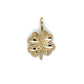 10K Yellow Gold Clover Pendant; 0.4g