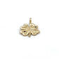 10K Yellow Gold Clover Pendant; 0.4g