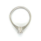 14K White Gold Diamond Lady's Solitaire Ring;  Size 8