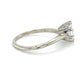 14K White Gold Diamond Lady's Solitaire Ring;  Size 8