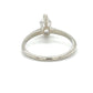 14K White Gold Diamond Lady's Solitaire Ring;  Size 8